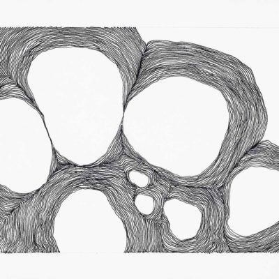 Bubbles, study #7 - ink on paper - 2016 - 15x20.5cm